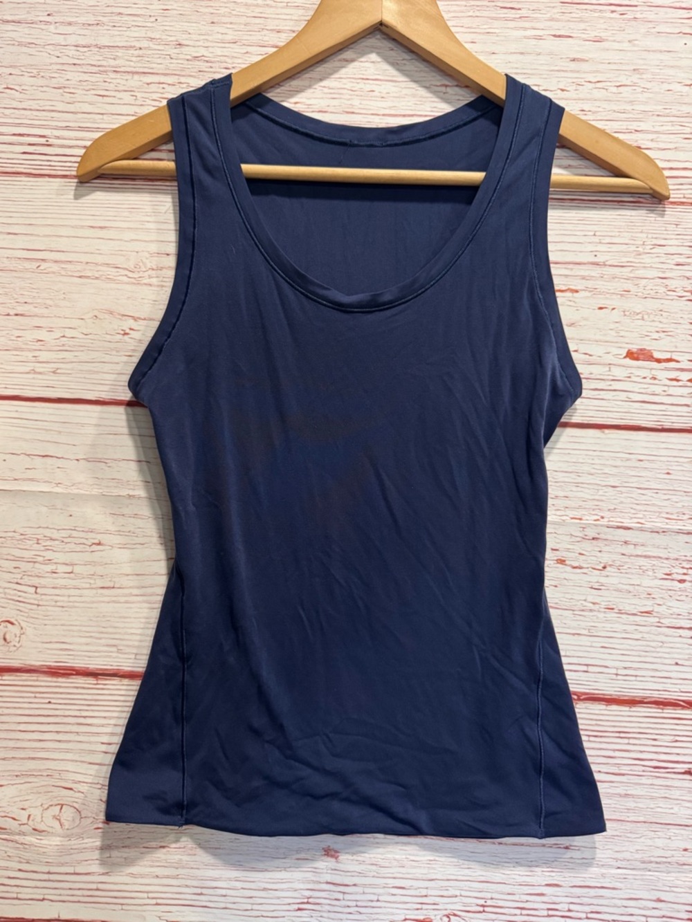 Lululemon Wundermost Ultra-Soft Nulu Scoop-Neck Tank Top in Club Blue Sz S